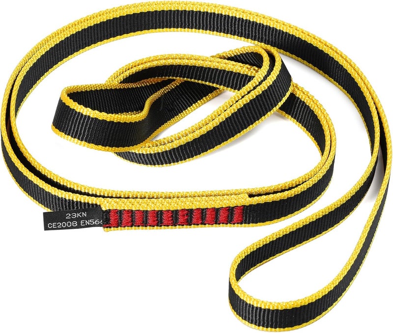 VFKENA 20MM Nylon Climbing Sling Runner 23KN CE2008/EN566 Rock Climbing Webbing Straps for Rock Climbing, Rappelling, Swing, Yoga Hammock etc - Image 1